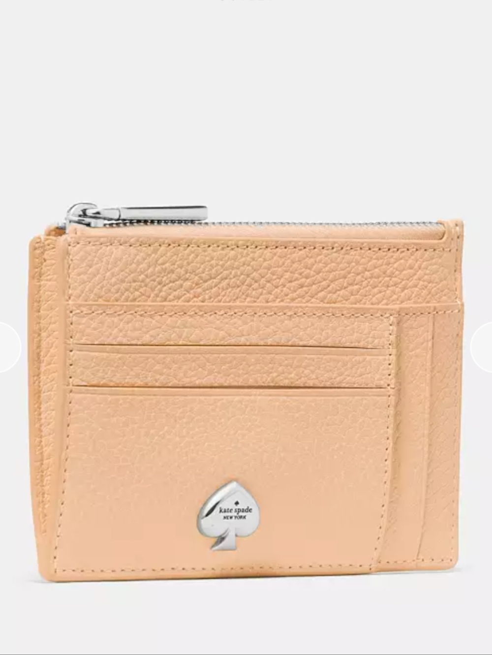 Kate Spade Citrus Pebbled Leather Cardholder with Spade Logo 🍊 🍋